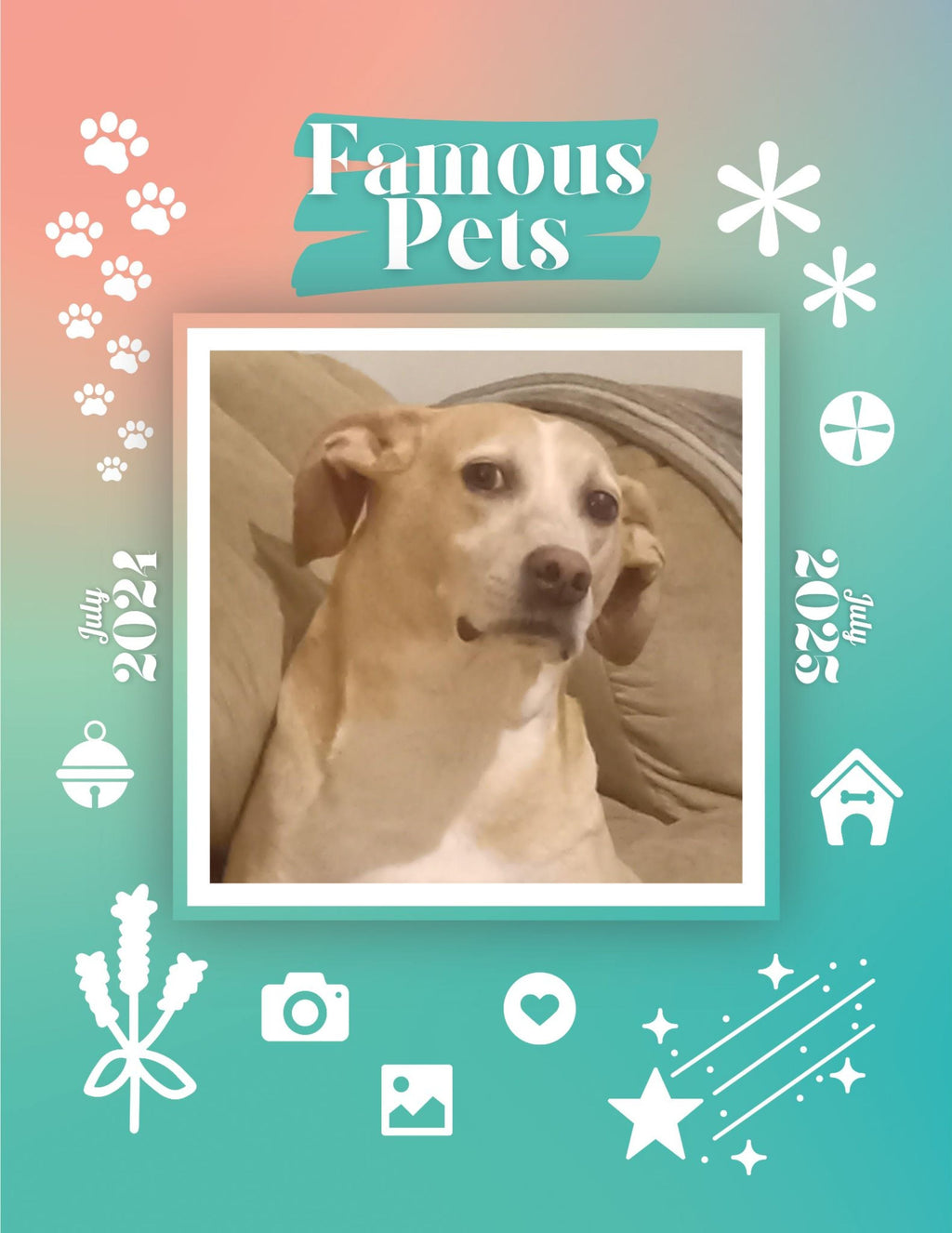 Famous Pets: July 2024-July 2025 Wall Calendar (Pre-Order)