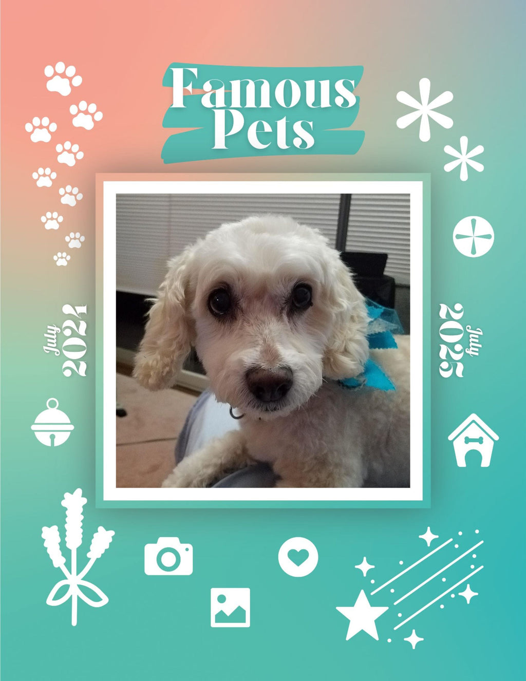 Famous Pets: July 2024-July 2025 Wall Calendar (Pre-Order)