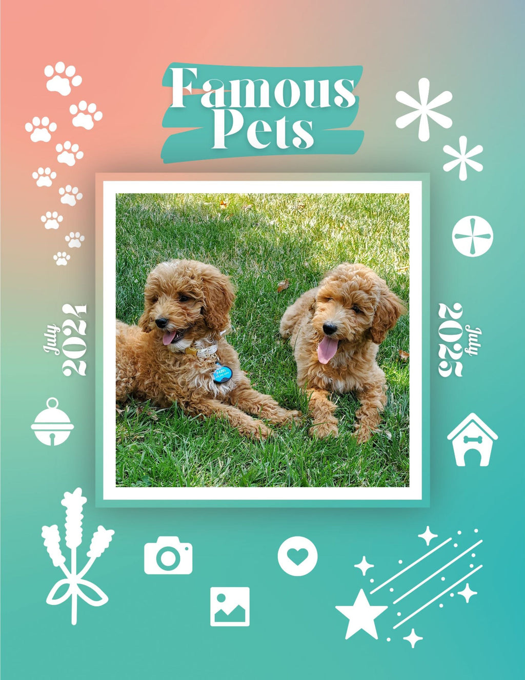 Famous Pets: July 2024-July 2025 Wall Calendar (Pre-Order)