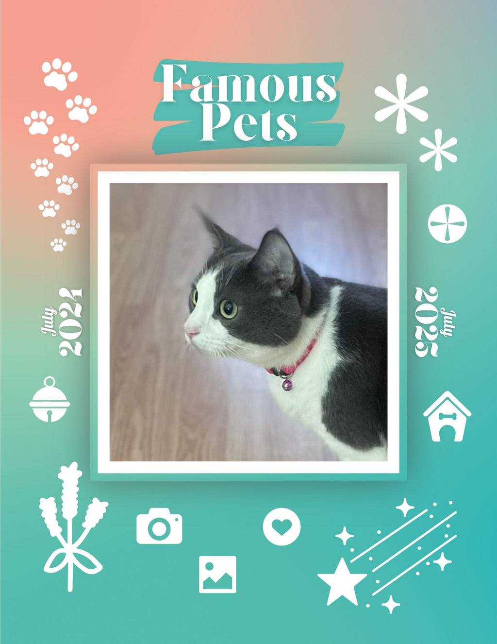 Famous Pets: July 2024-July 2025 Wall Calendar (Pre-Order)