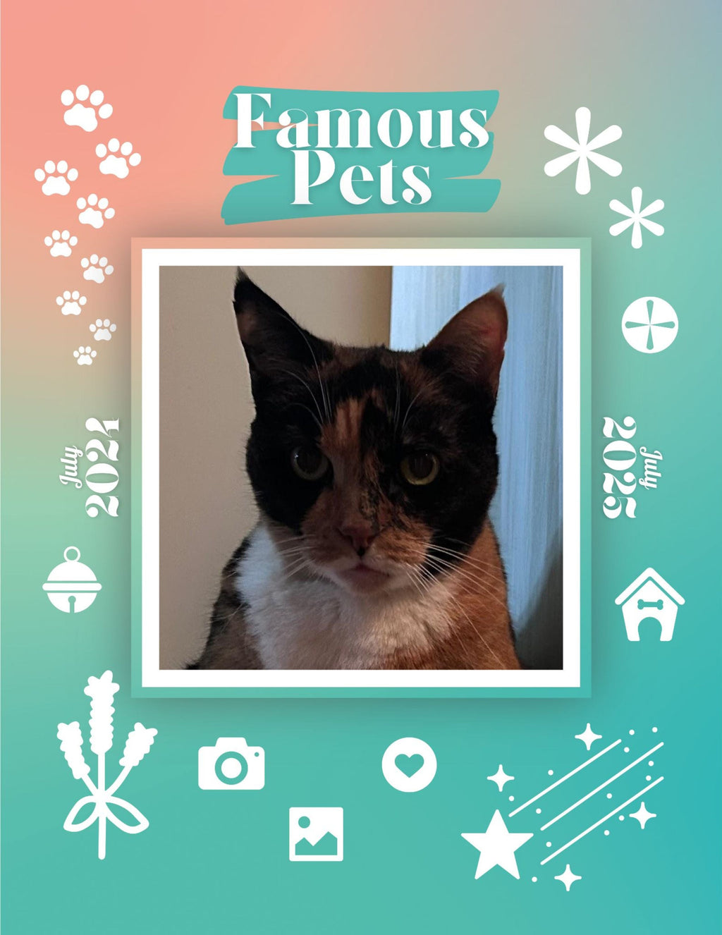 Famous Pets: July 2024-July 2025 Wall Calendar (Pre-Order)