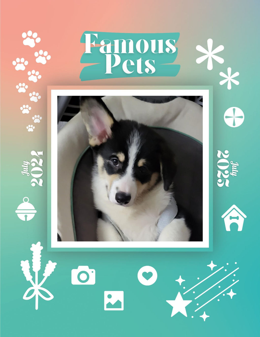 Famous Pets: July 2024-July 2025 Wall Calendar (Pre-Order)