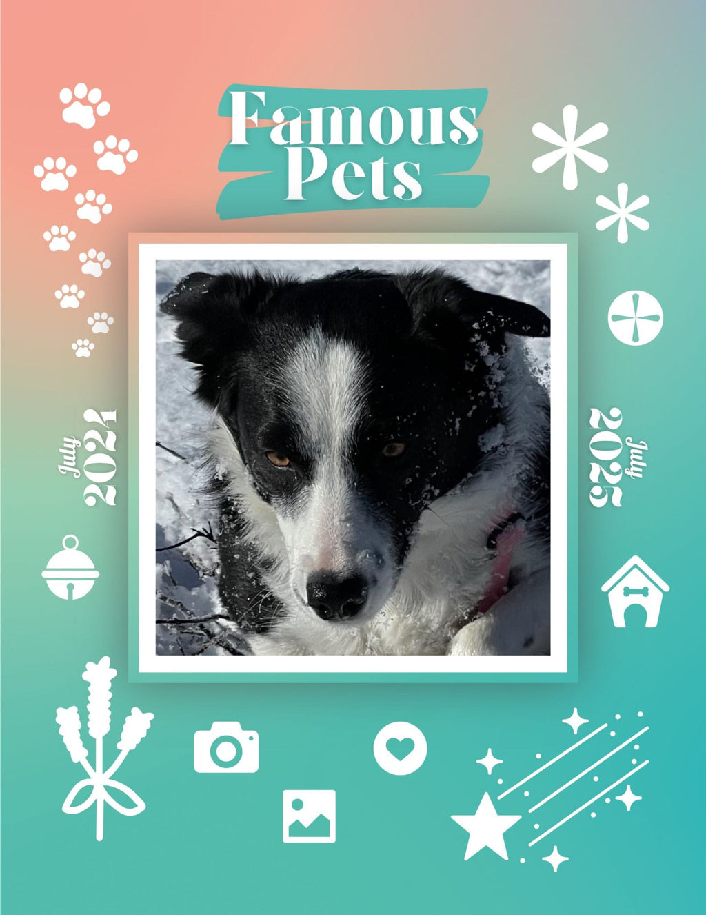 Famous Pets: July 2024-July 2025 Wall Calendar (Pre-Order)