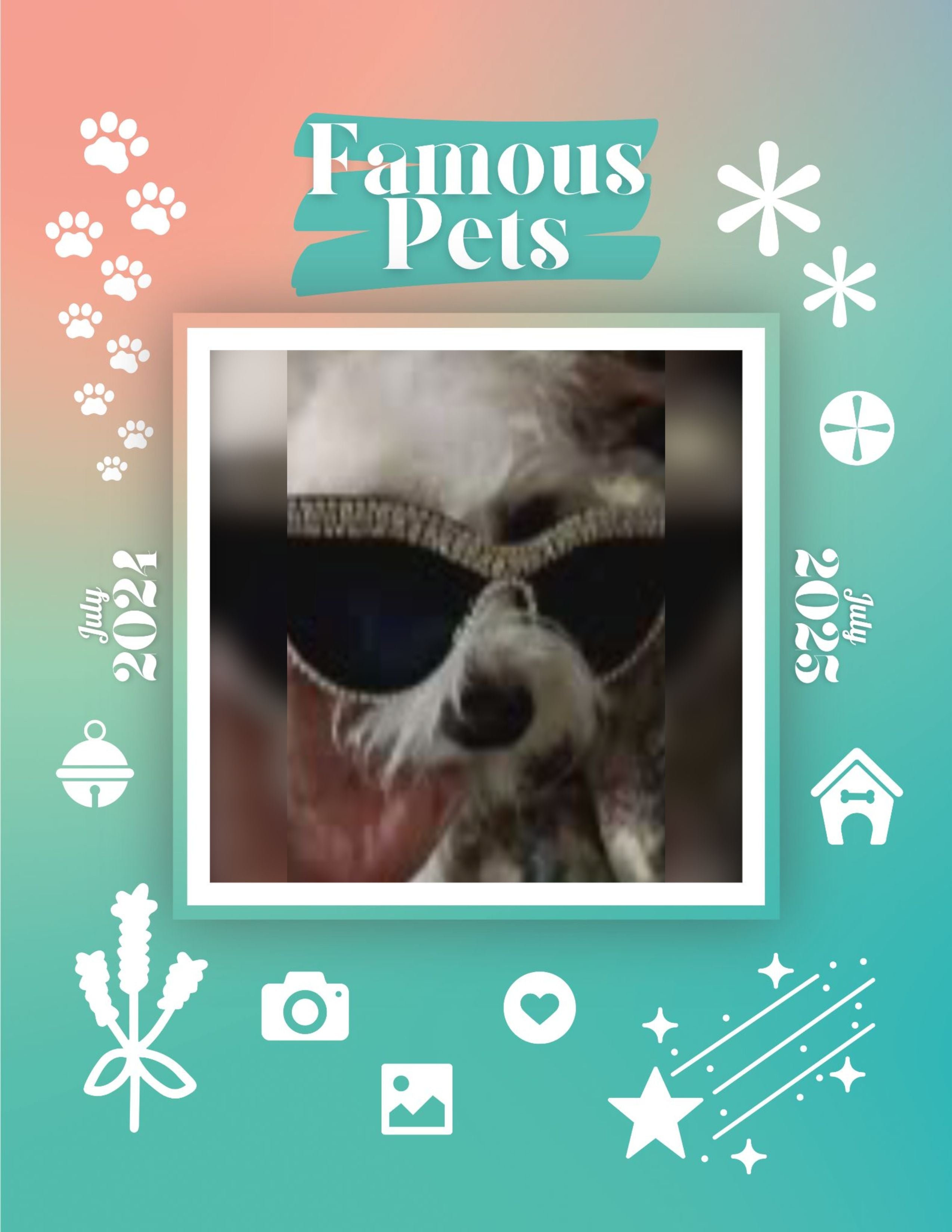 Famous Pets: July 2024-July 2025 Wall Calendar (Pre-Order)