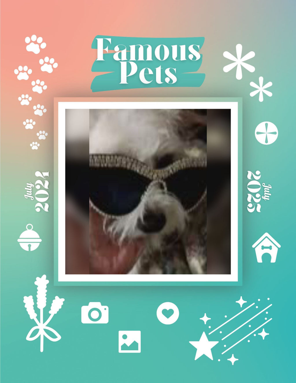 Famous Pets: July 2024-July 2025 Wall Calendar (Pre-Order)