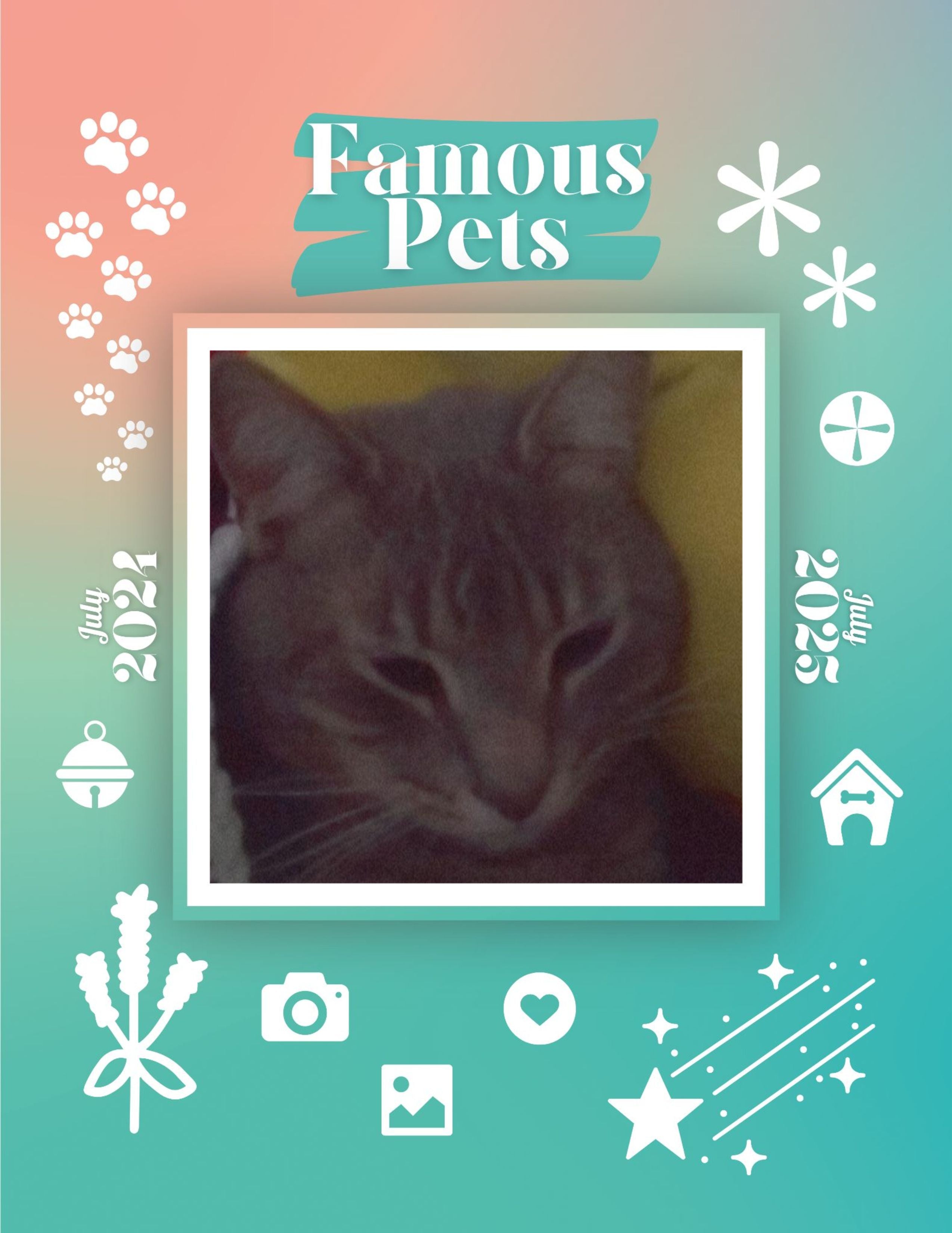 Famous Pets: July 2024-July 2025 Wall Calendar (Pre-Order)