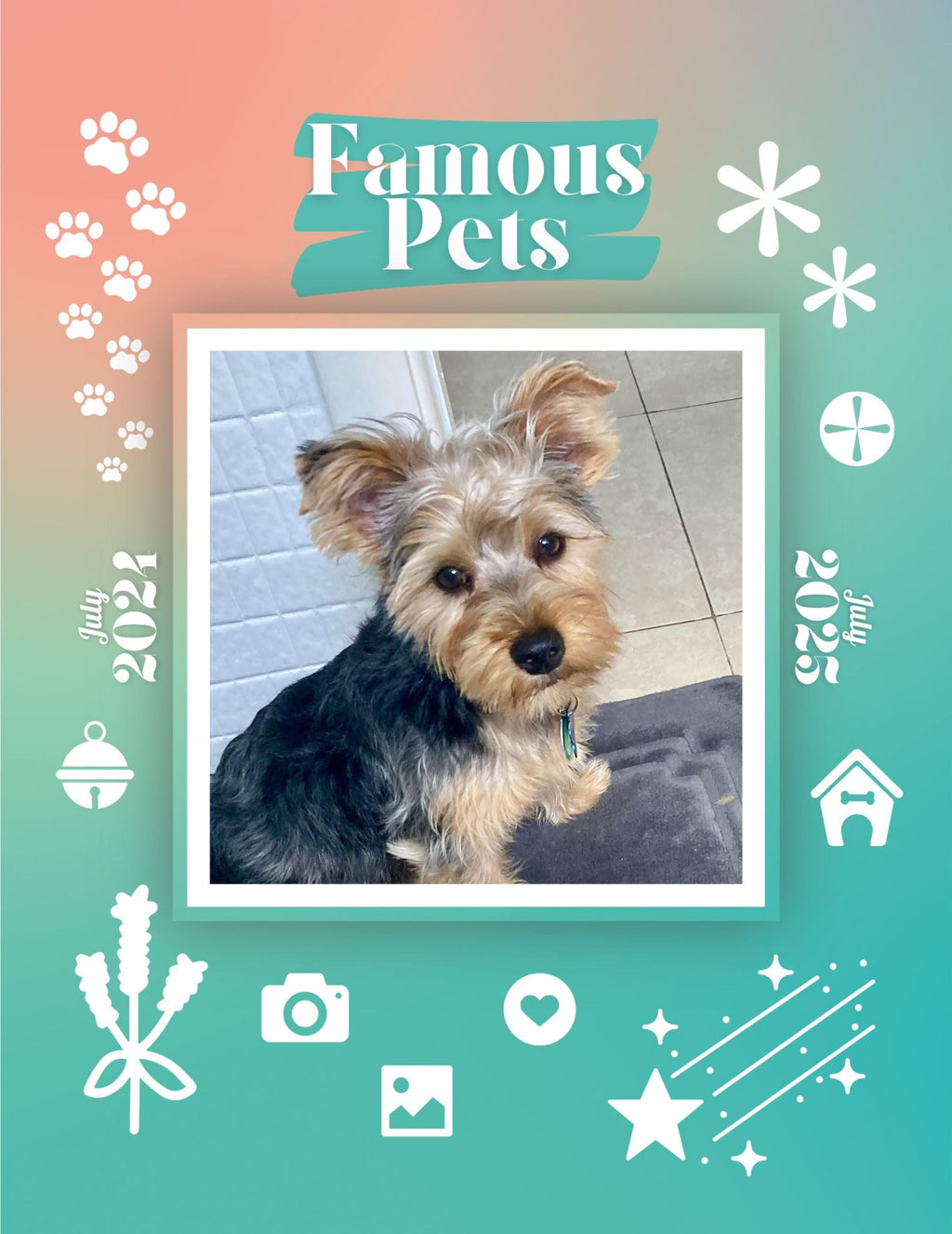 Famous Pets: July 2024-July 2025 Wall Calendar (Pre-Order)