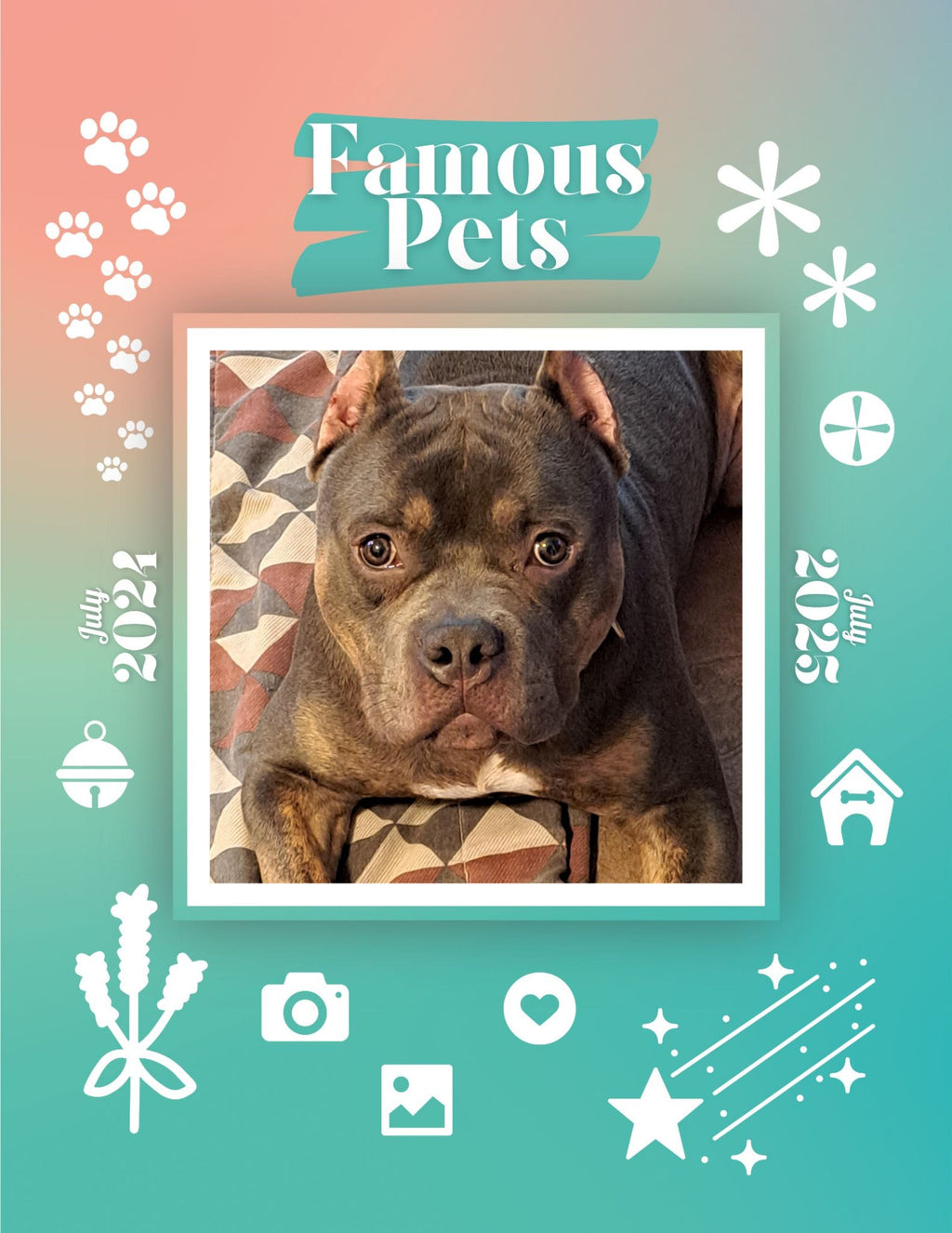 Famous Pets: July 2024-July 2025 Wall Calendar (Pre-Order)