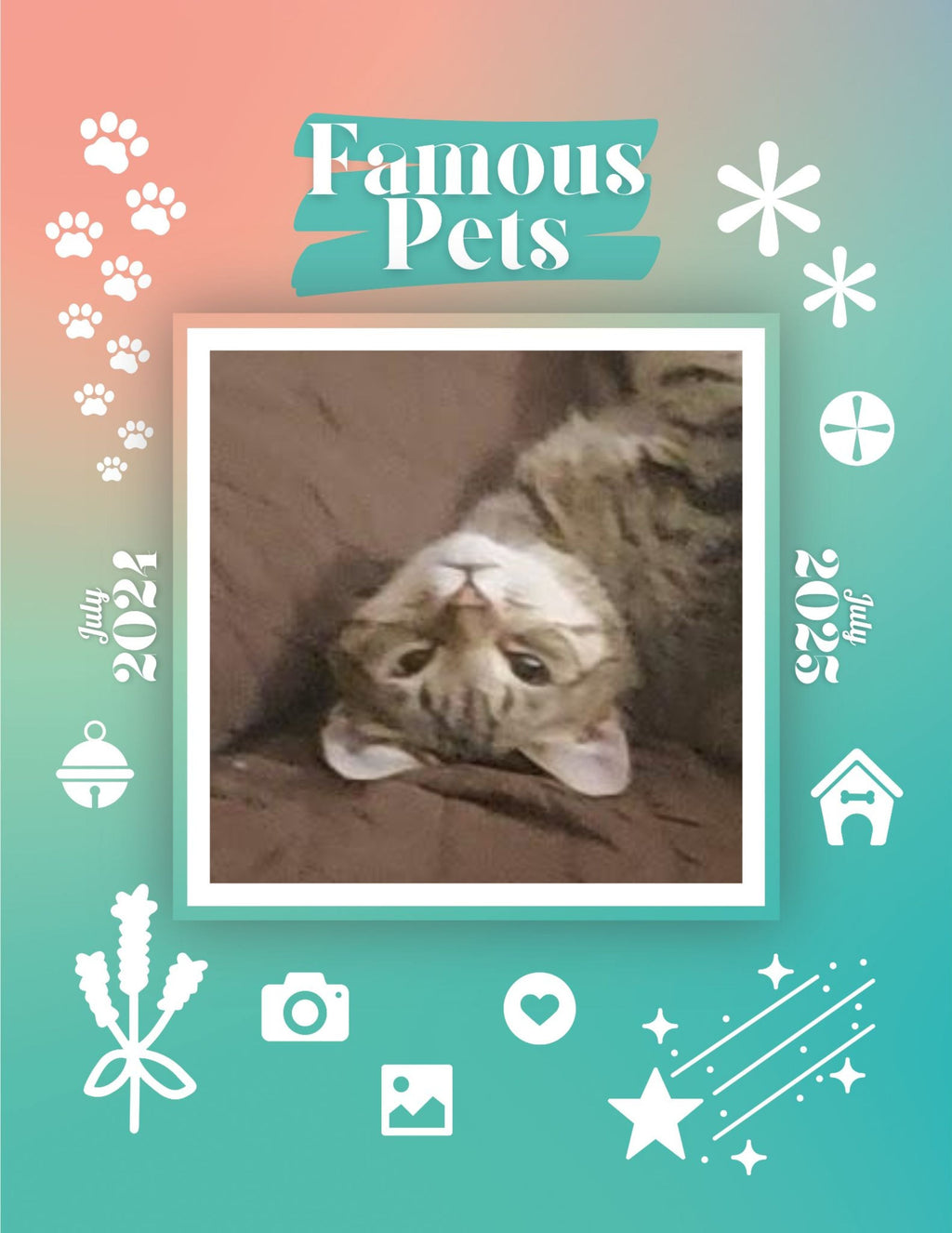 Famous Pets: July 2024-July 2025 Wall Calendar (Pre-Order)