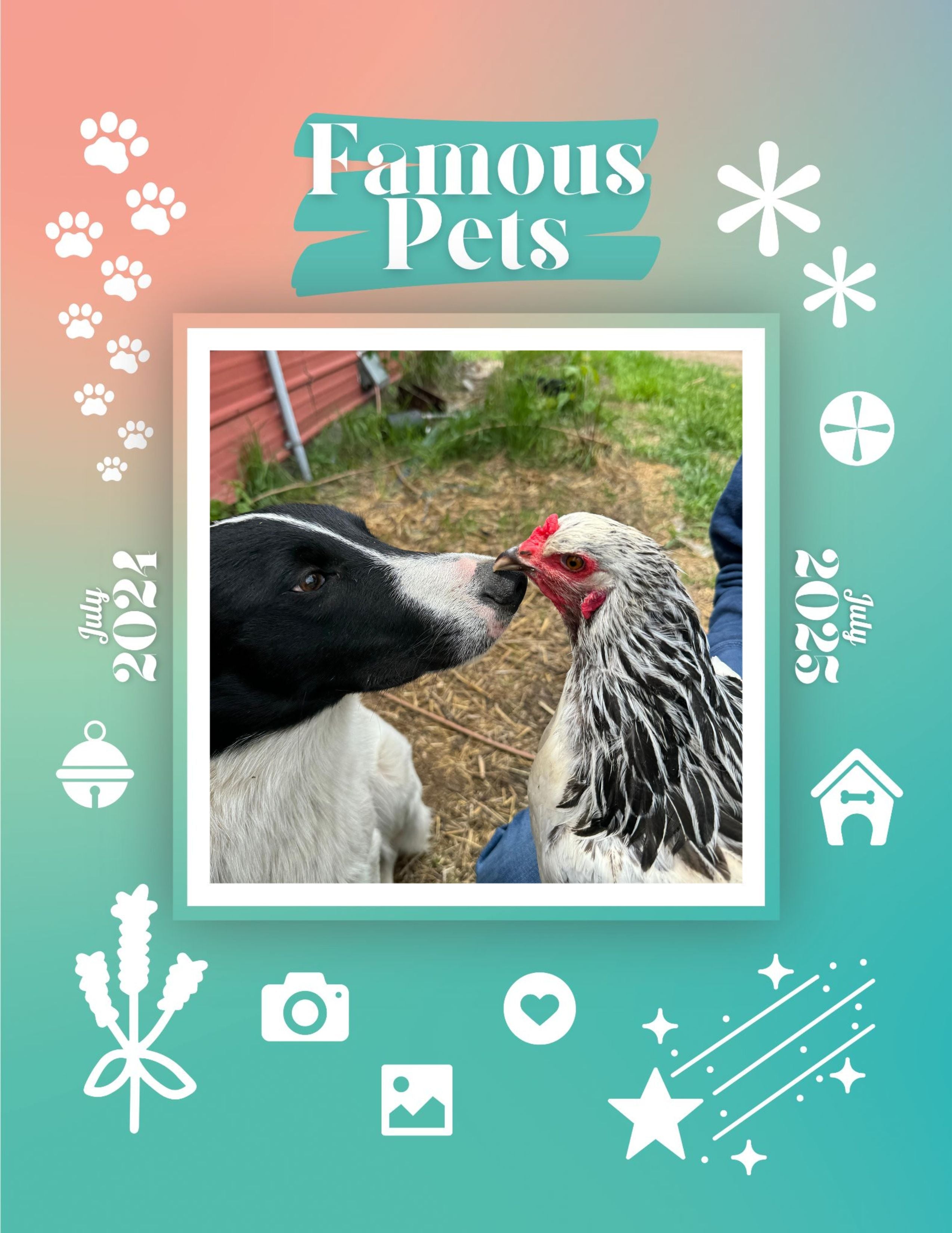 Famous Pets: July 2024-July 2025 Wall Calendar (Pre-Order)