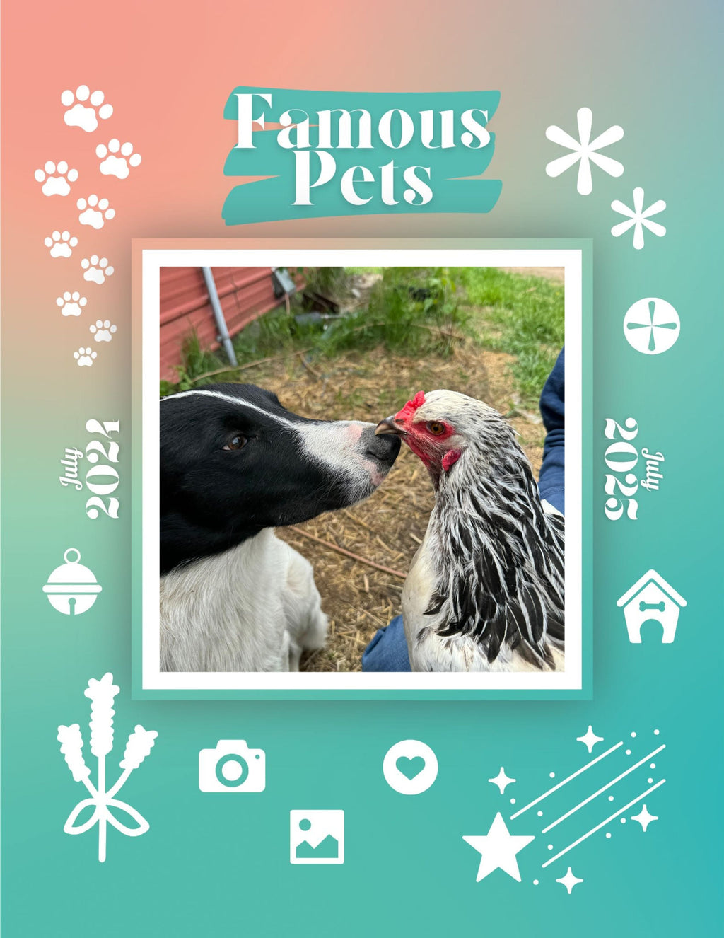 Famous Pets: July 2024-July 2025 Wall Calendar (Pre-Order)