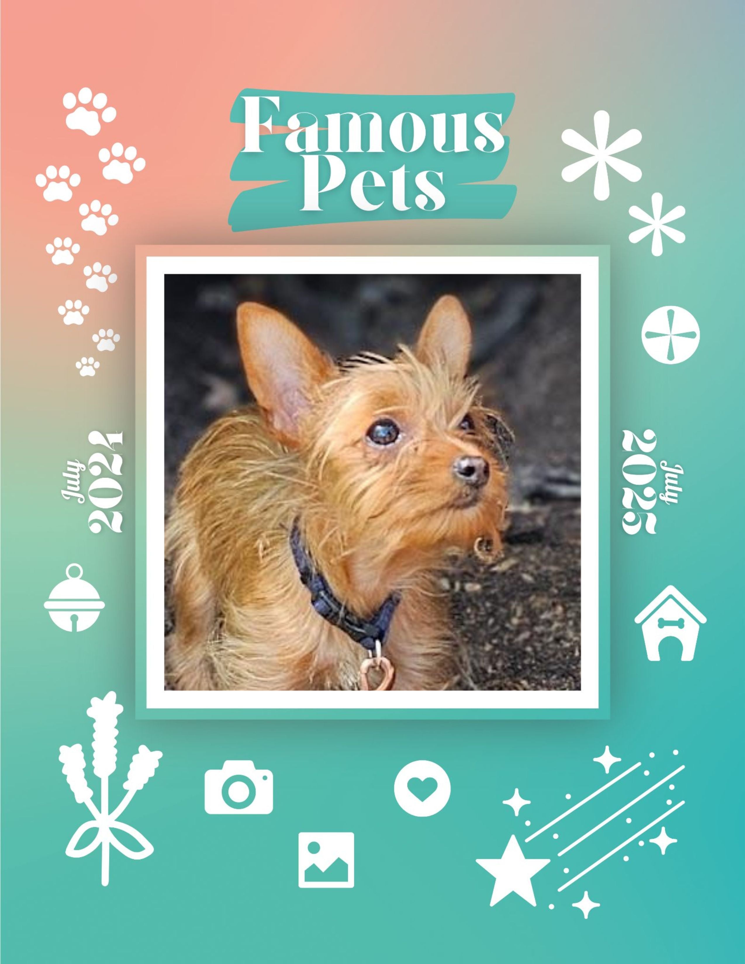 Famous Pets: July 2024-July 2025 Wall Calendar (Pre-Order)
