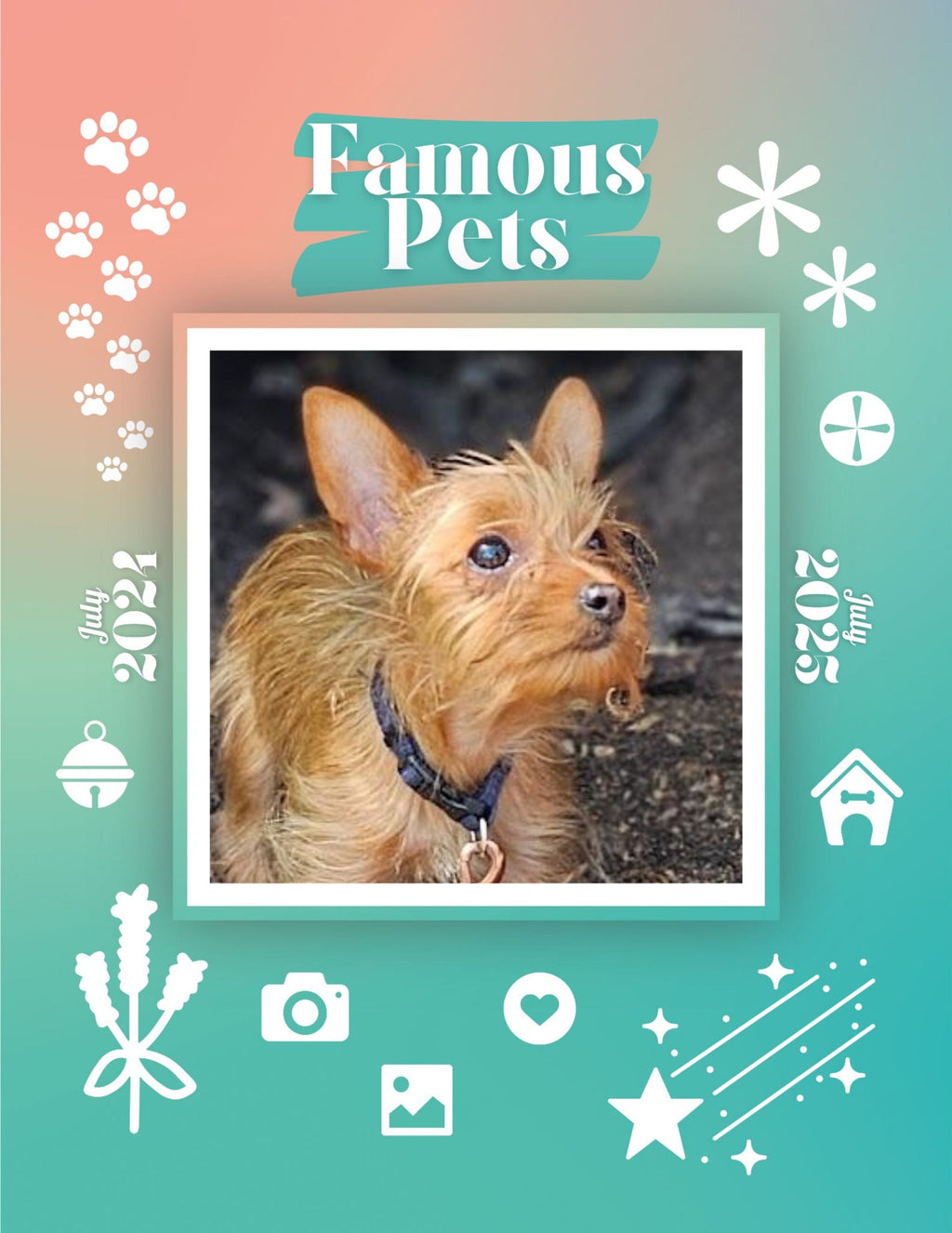 Famous Pets: July 2024-July 2025 Wall Calendar (Pre-Order)