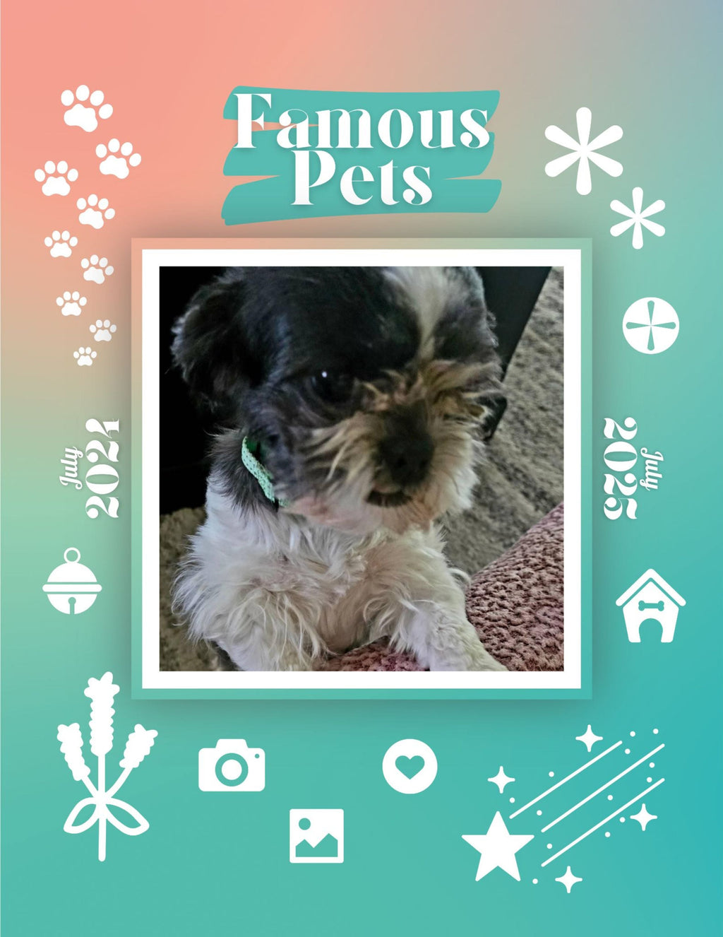 Famous Pets: July 2024-July 2025 Wall Calendar (Pre-Order)