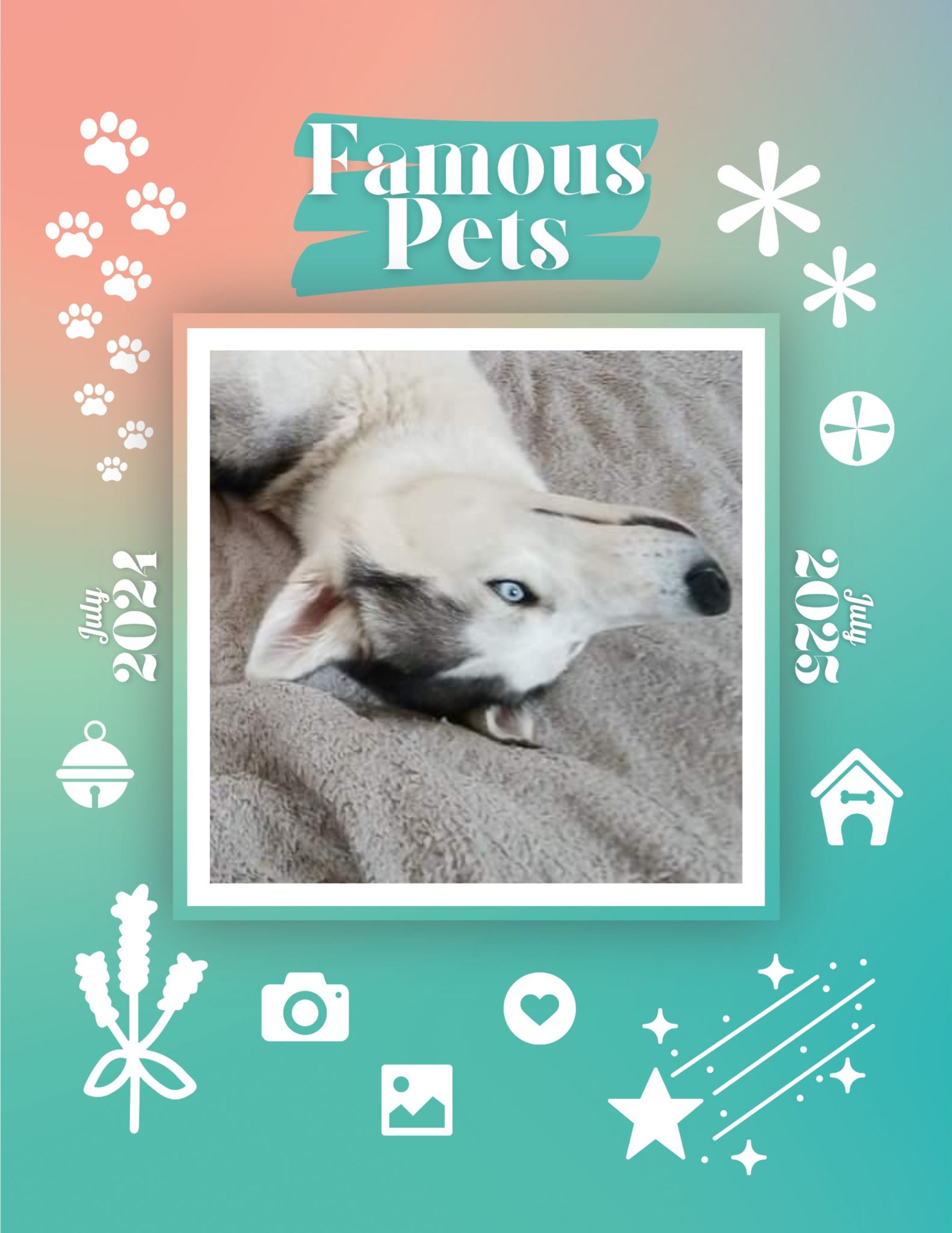 Famous Pets: July 2024-July 2025 Wall Calendar (Pre-Order)