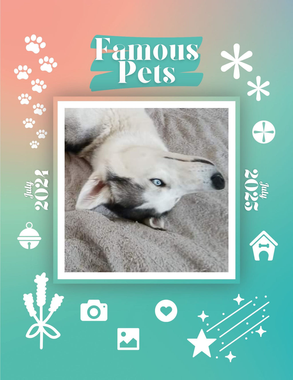 Famous Pets: July 2024-July 2025 Wall Calendar (Pre-Order)