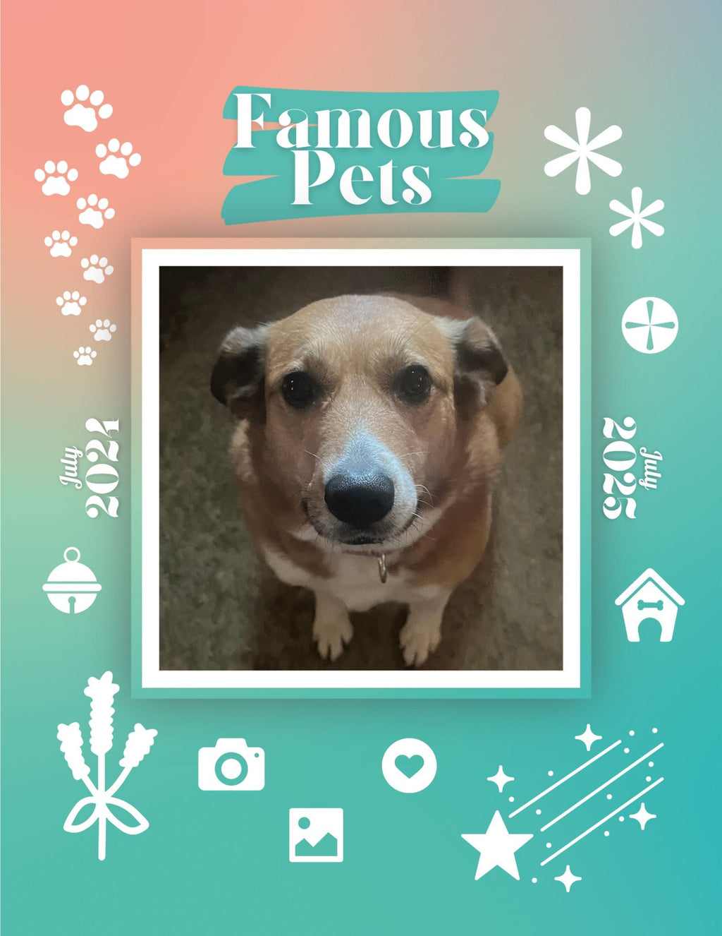 Famous Pets: July 2024-July 2025 Wall Calendar (Pre-Order)
