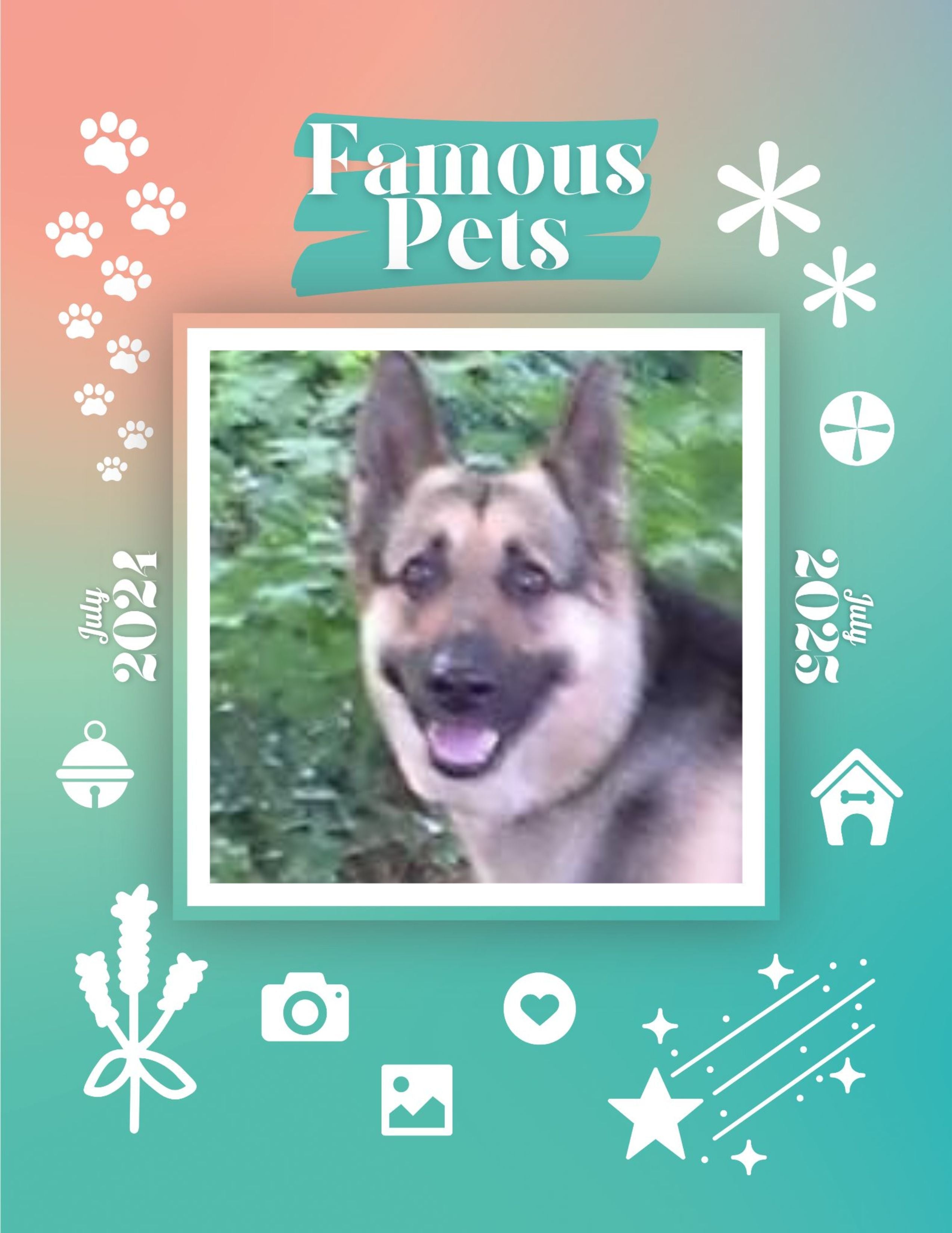 Famous Pets: July 2024-July 2025 Wall Calendar (Pre-Order)