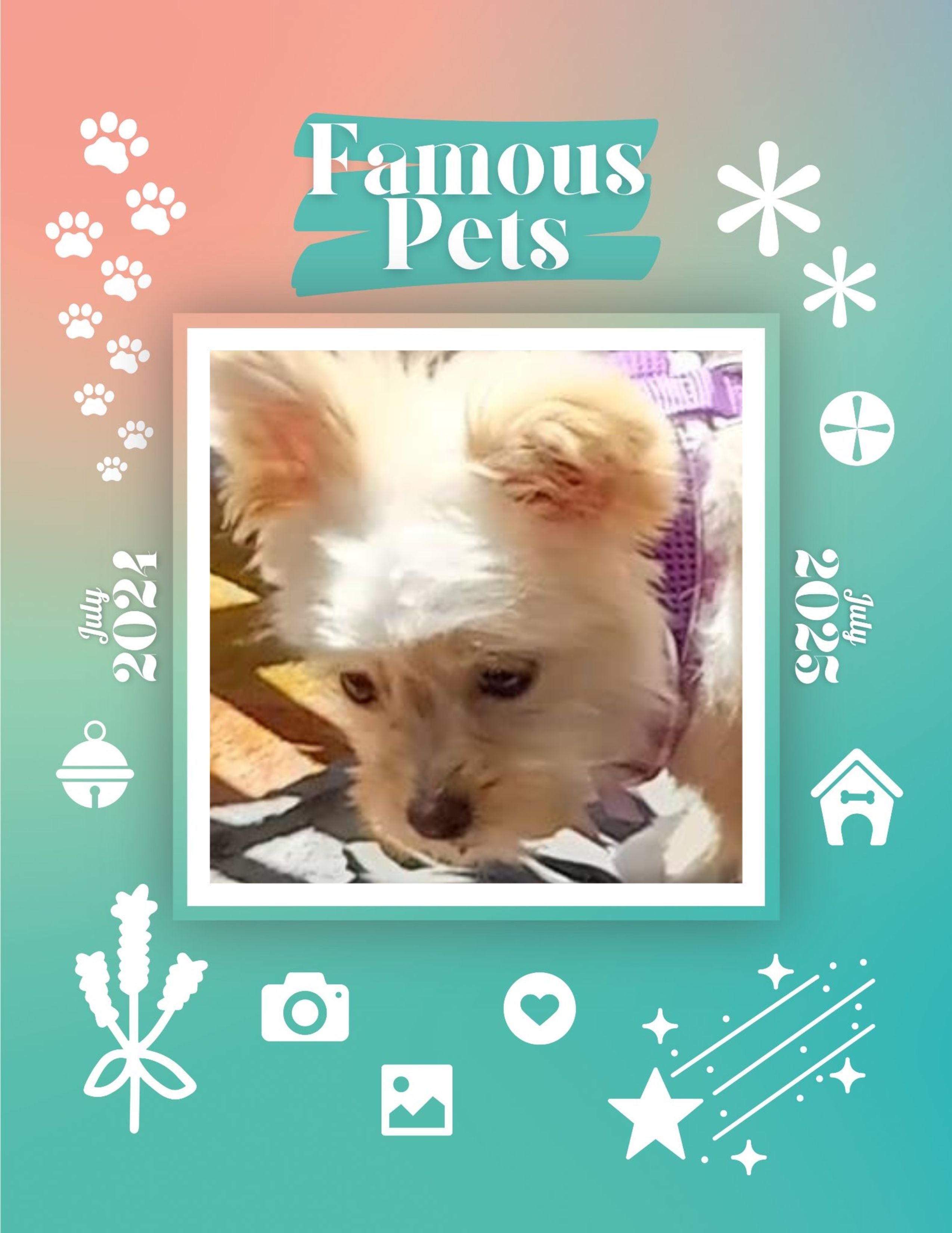 Famous Pets: July 2024-July 2025 Wall Calendar (Pre-Order)