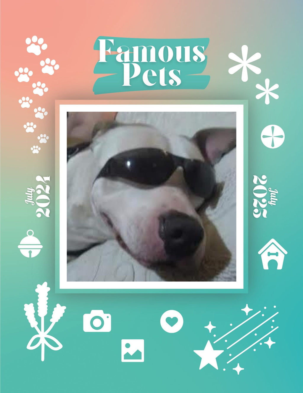 Famous Pets: July 2024-July 2025 Wall Calendar (Pre-Order)