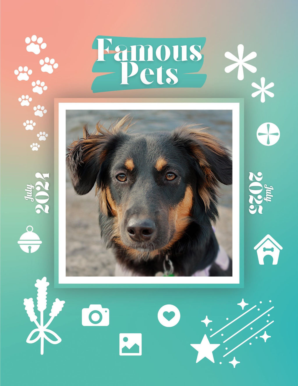 Famous Pets: July 2024-July 2025 Wall Calendar (Pre-Order)