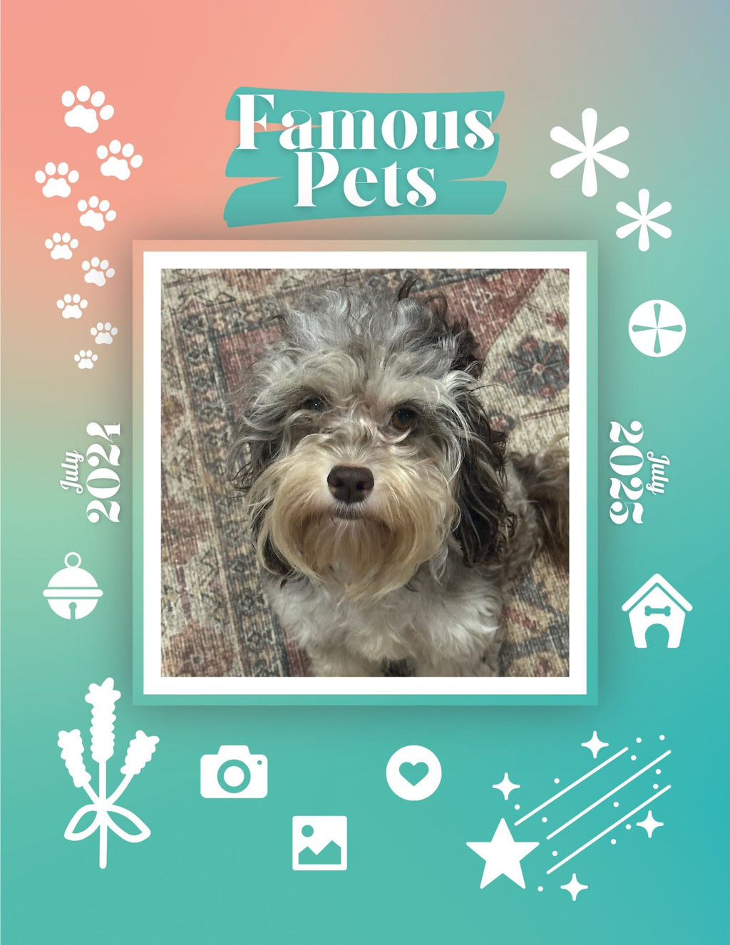 Famous Pets: July 2024-July 2025 Wall Calendar (Pre-Order)