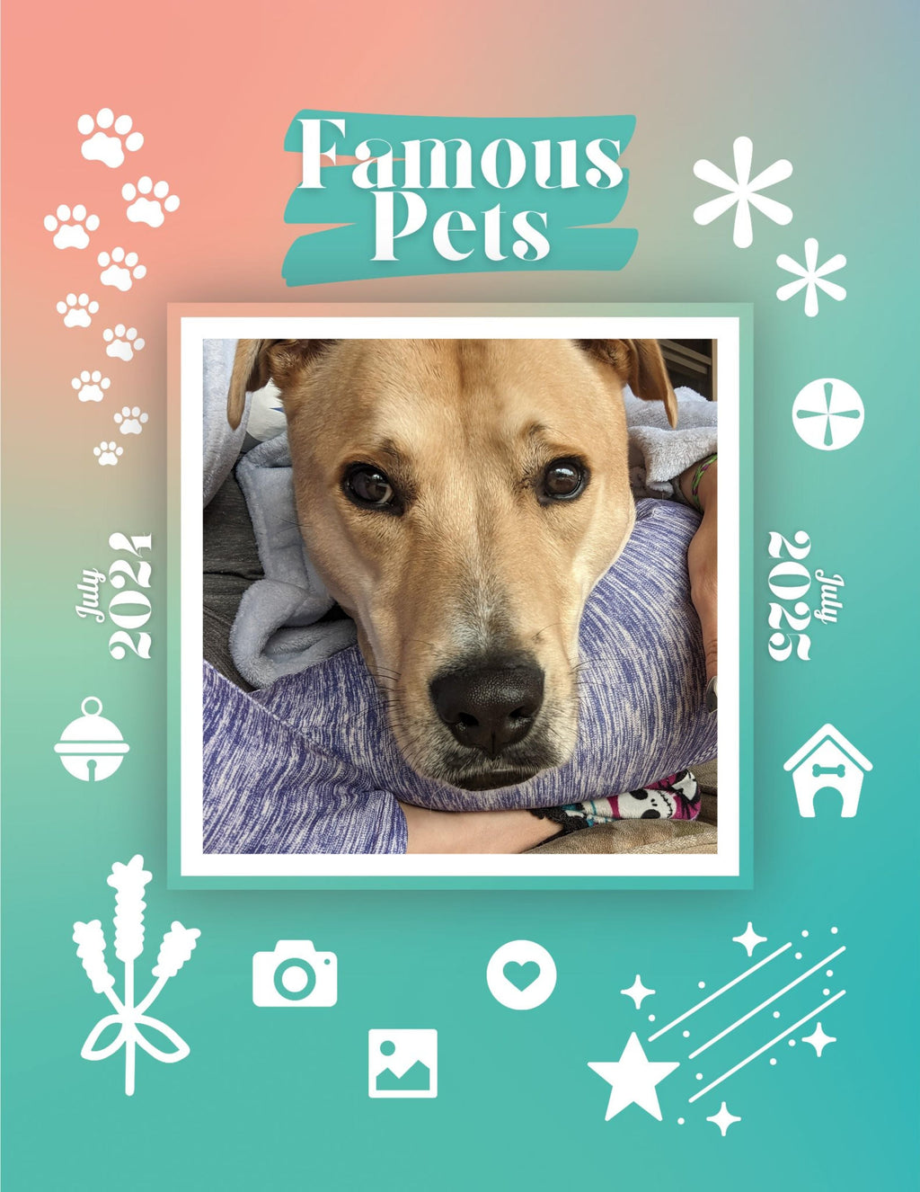 Famous Pets: July 2024-July 2025 Wall Calendar (Pre-Order)