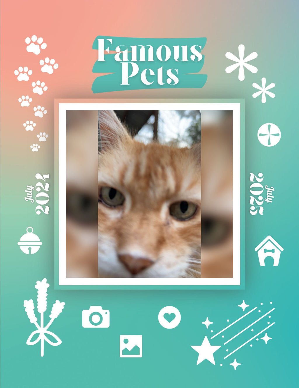 Famous Pets: July 2024-July 2025 Wall Calendar (Pre-Order)