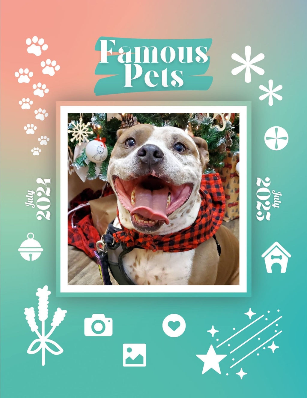 Famous Pets: July 2024-July 2025 Wall Calendar (Pre-Order)