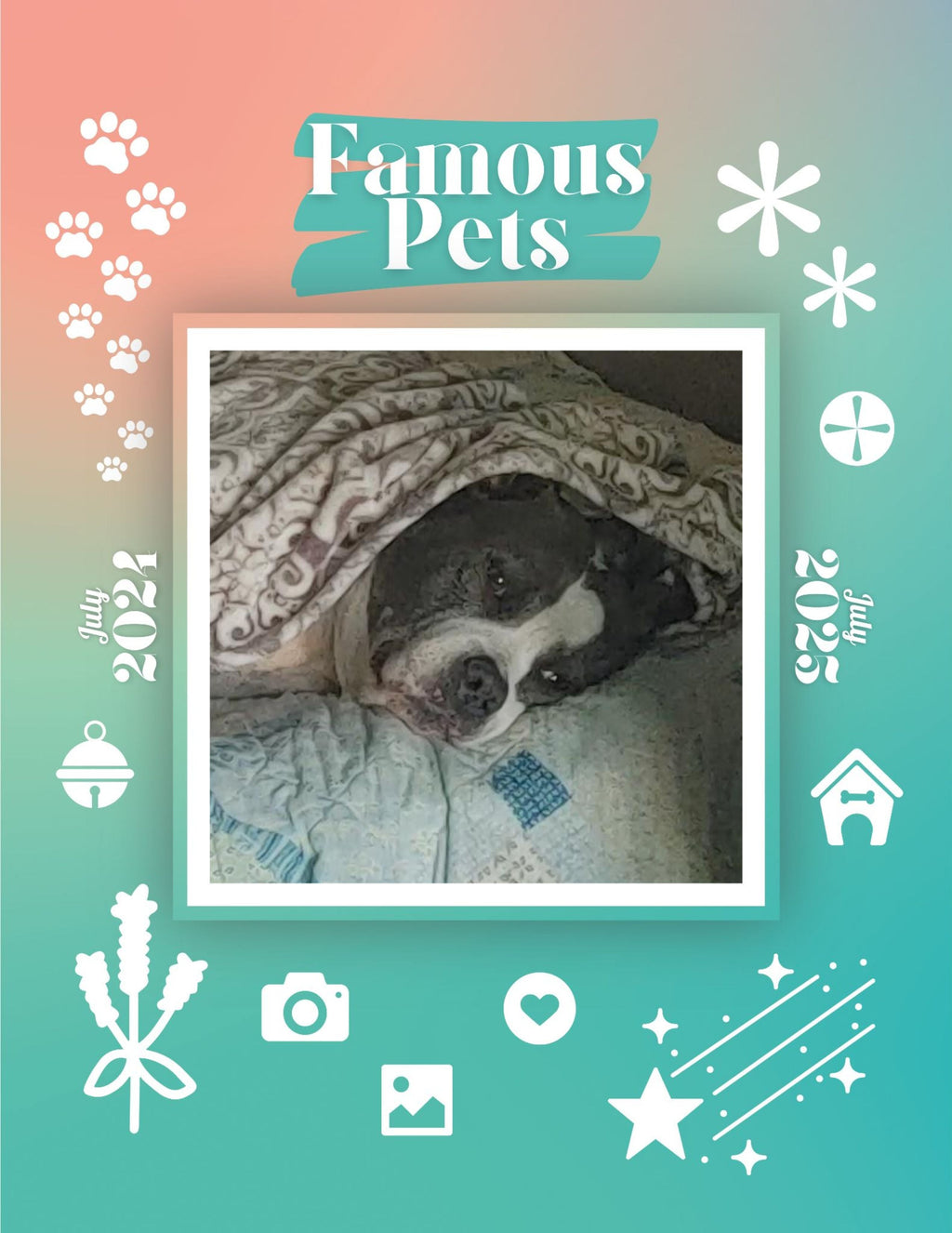 Famous Pets: July 2024-July 2025 Wall Calendar (Pre-Order)