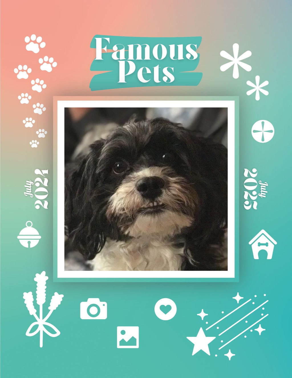 Famous Pets: July 2024-July 2025 Wall Calendar (Pre-Order)