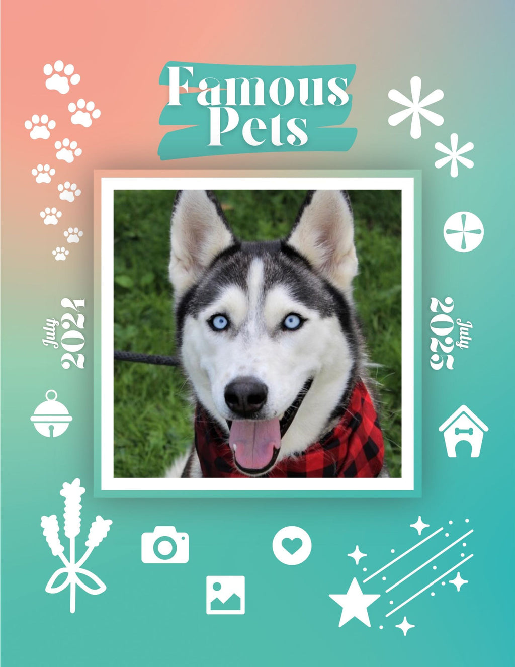 Famous Pets: July 2024-July 2025 Wall Calendar (Pre-Order)