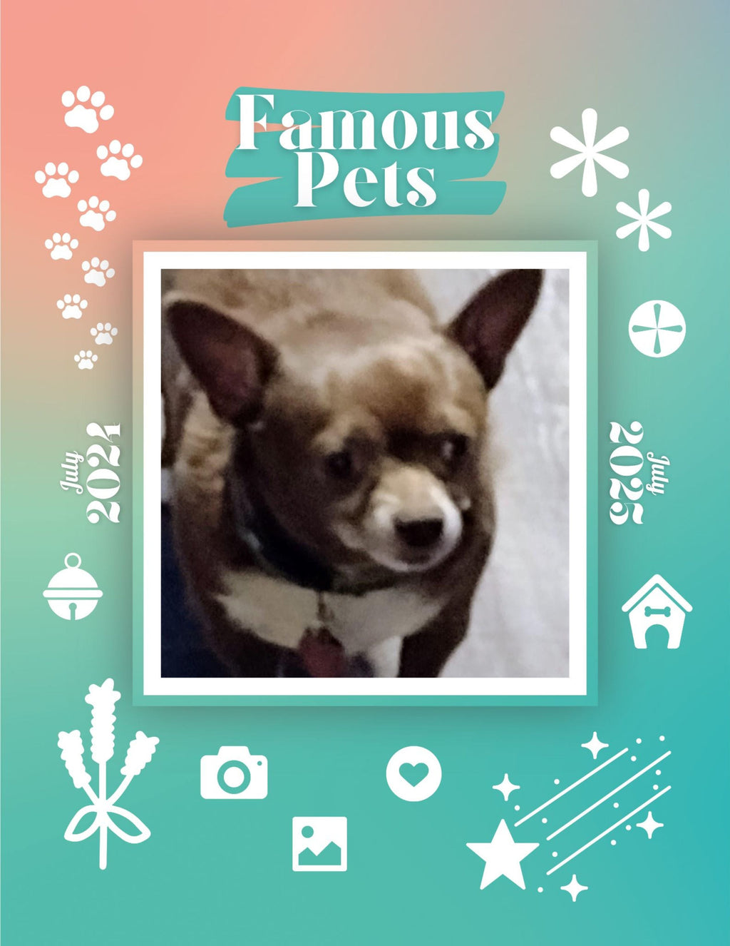Famous Pets: July 2024-July 2025 Wall Calendar (Pre-Order)