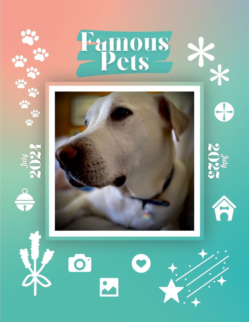 Famous Pets: July 2024-July 2025 Wall Calendar (Pre-Order)