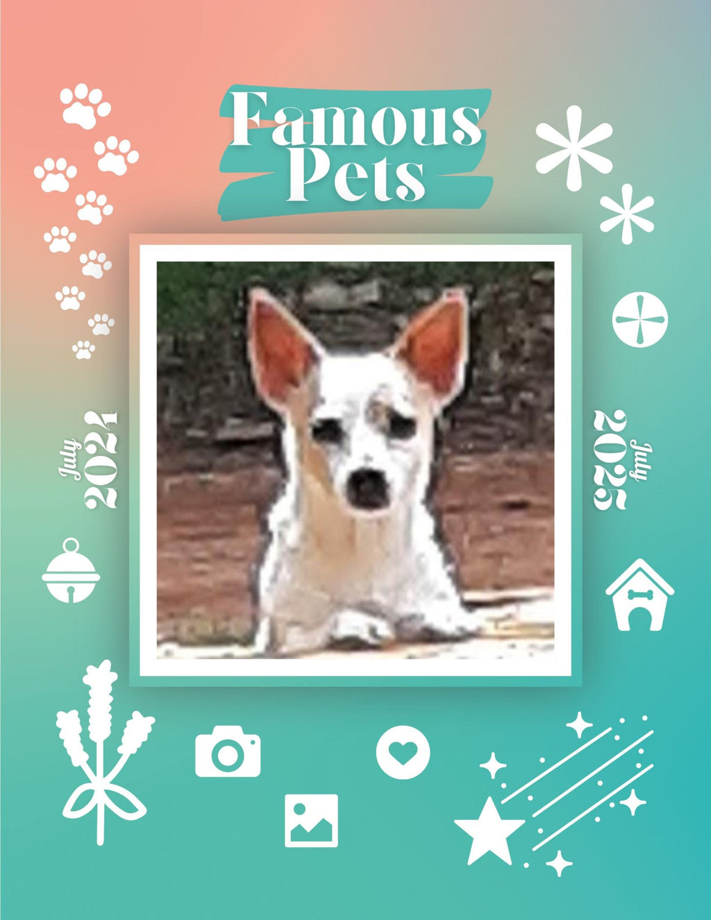 Famous Pets: July 2024-July 2025 Wall Calendar (Pre-Order)