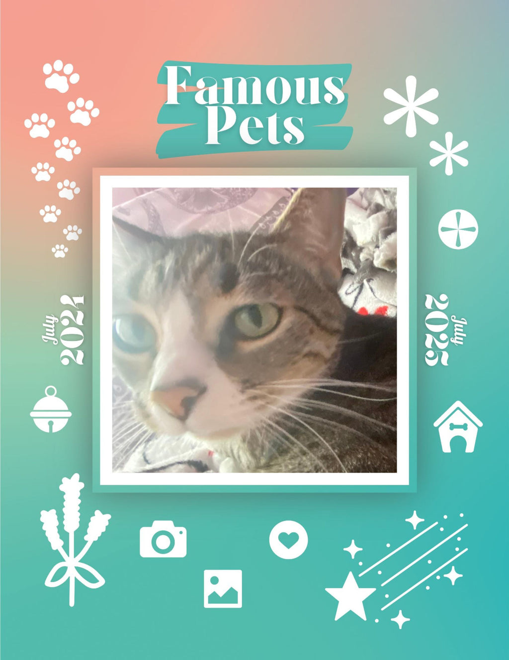 Famous Pets: July 2024-July 2025 Wall Calendar (Pre-Order)