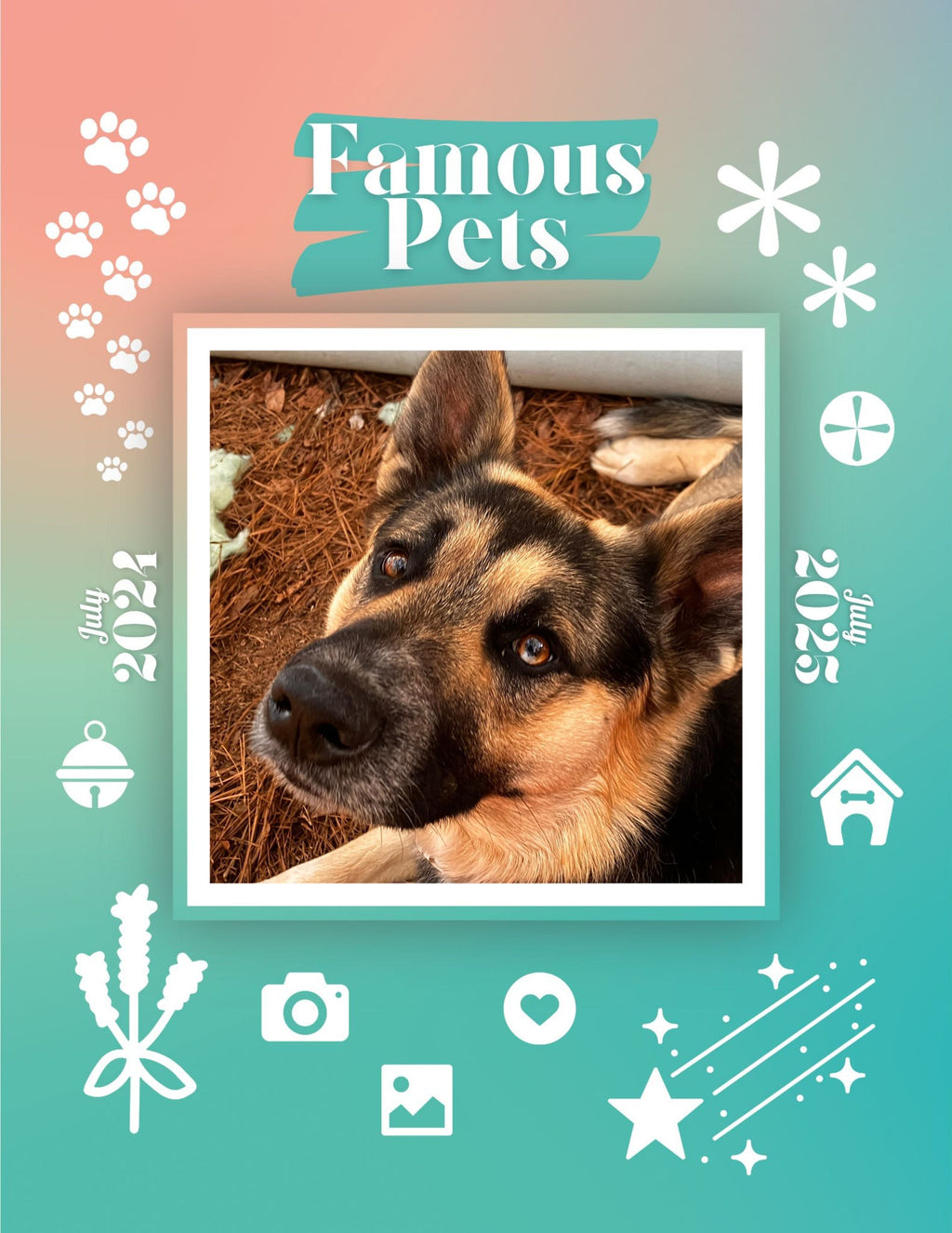 Famous Pets: July 2024-July 2025 Wall Calendar (Pre-Order)