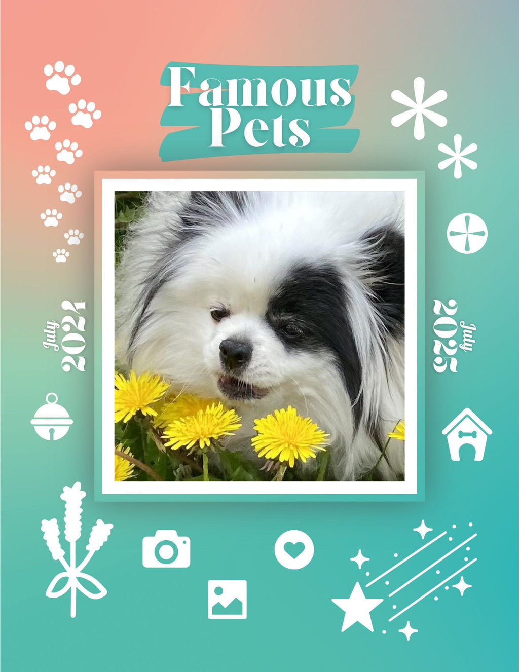 Famous Pets: July 2024-July 2025 Wall Calendar (Pre-Order)