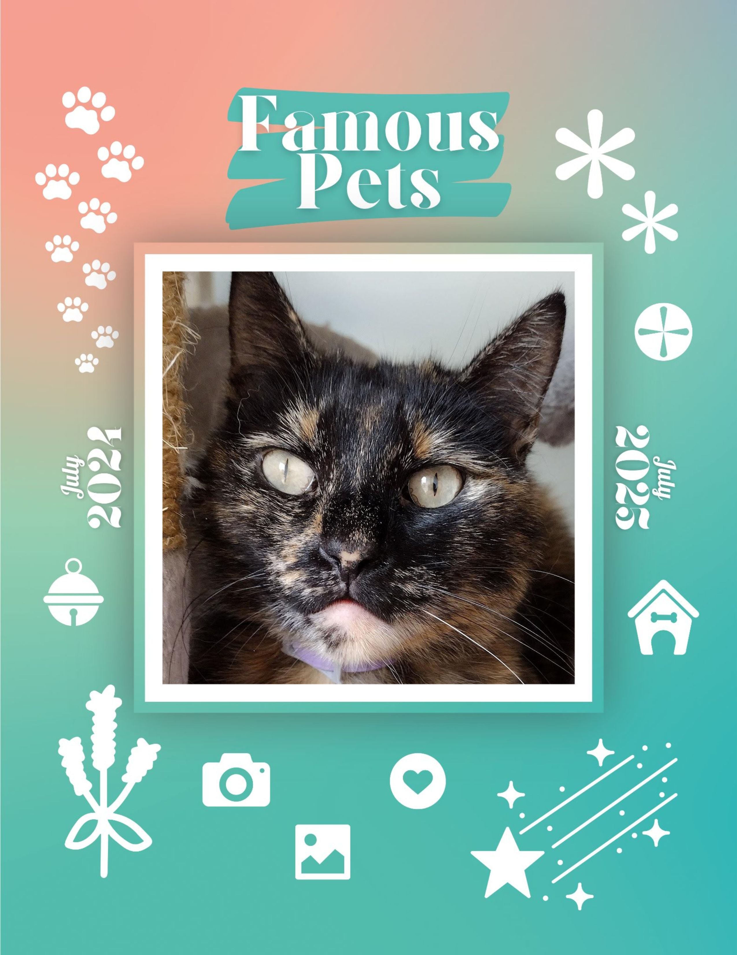 Famous Pets: July 2024-July 2025 Wall Calendar (Pre-Order)