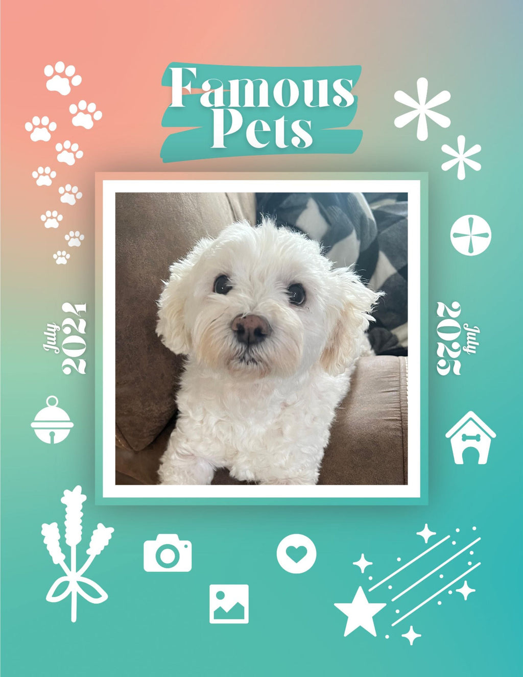 Famous Pets: July 2024-July 2025 Wall Calendar (Pre-Order)