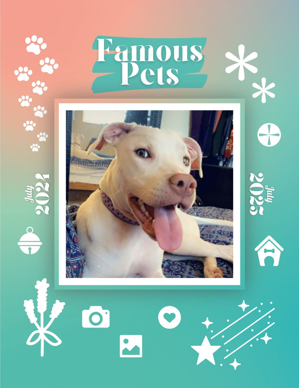 Famous Pets: July 2024-July 2025 Wall Calendar (Pre-Order)