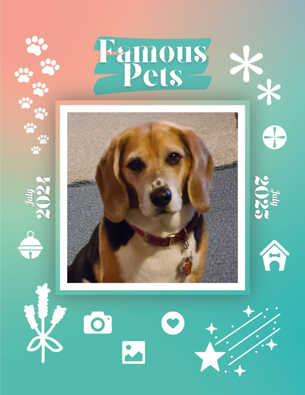 Famous Pets: July 2024-July 2025 Wall Calendar (Pre-Order)