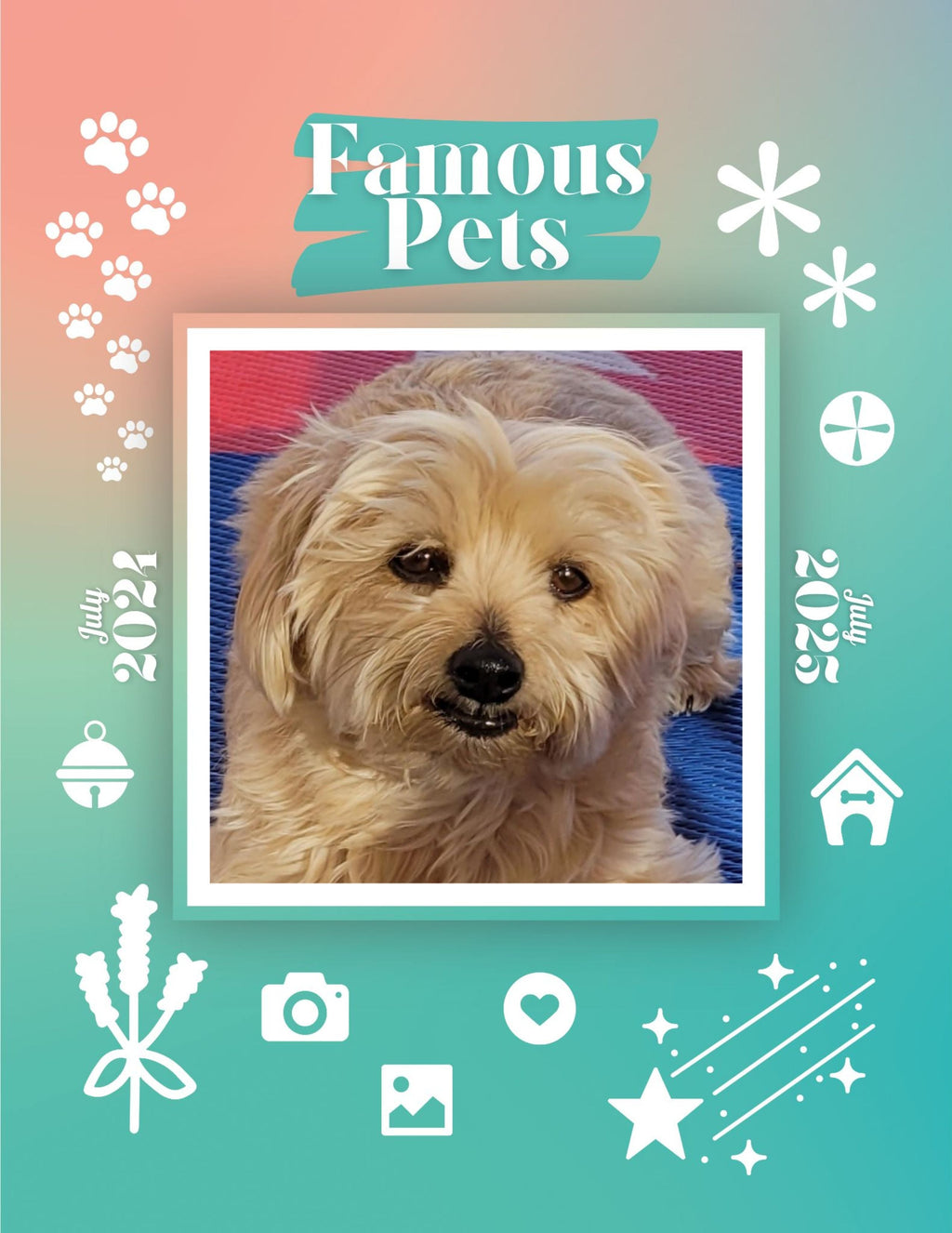Famous Pets: July 2024-July 2025 Wall Calendar (Pre-Order)