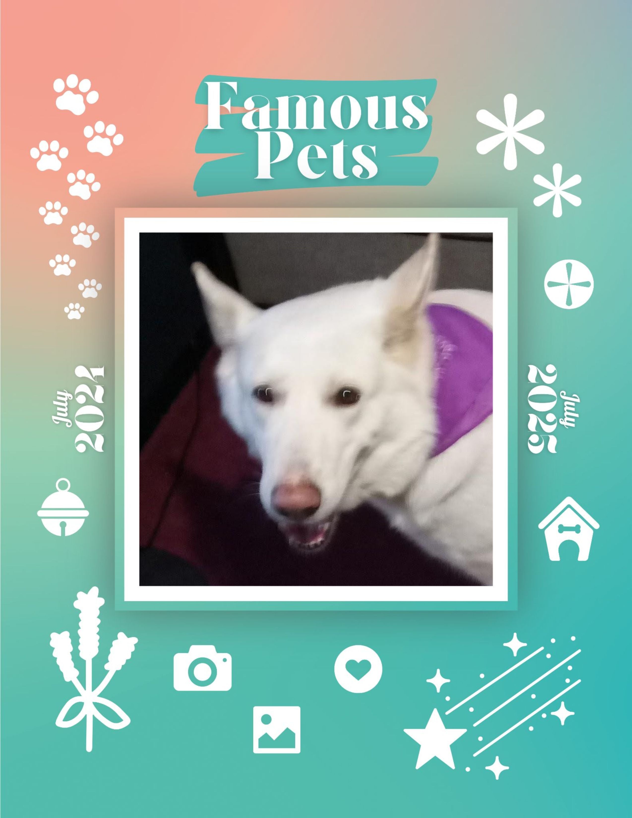 Famous Pets: July 2024-July 2025 Wall Calendar (Pre-Order)