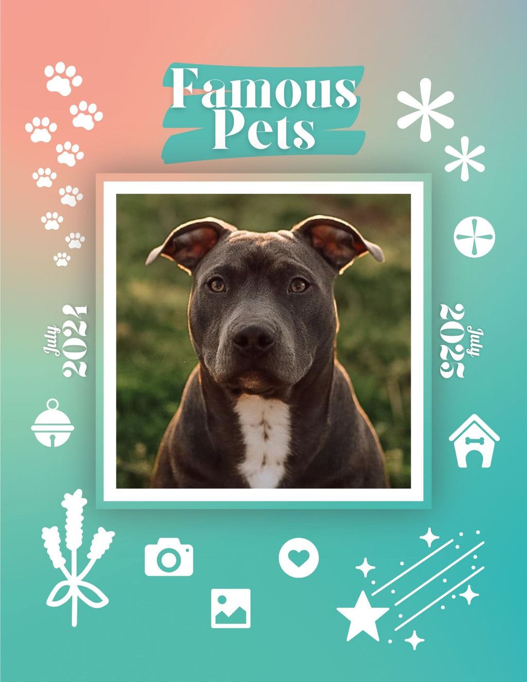 Famous Pets: July 2024-July 2025 Wall Calendar (Pre-Order)