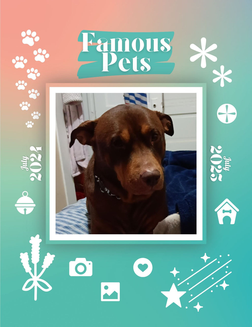 Famous Pets: July 2024-July 2025 Wall Calendar (Pre-Order)