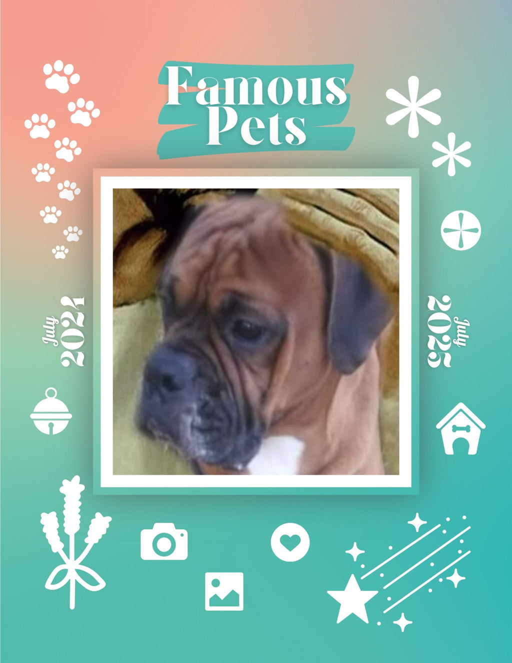 Famous Pets: July 2024-July 2025 Wall Calendar (Pre-Order)