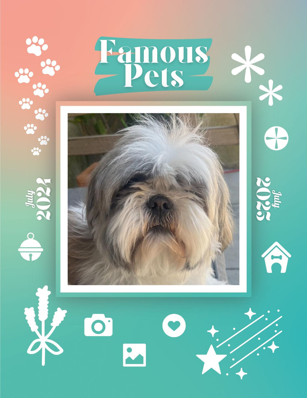 Famous Pets: July 2024-July 2025 Wall Calendar (Pre-Order)