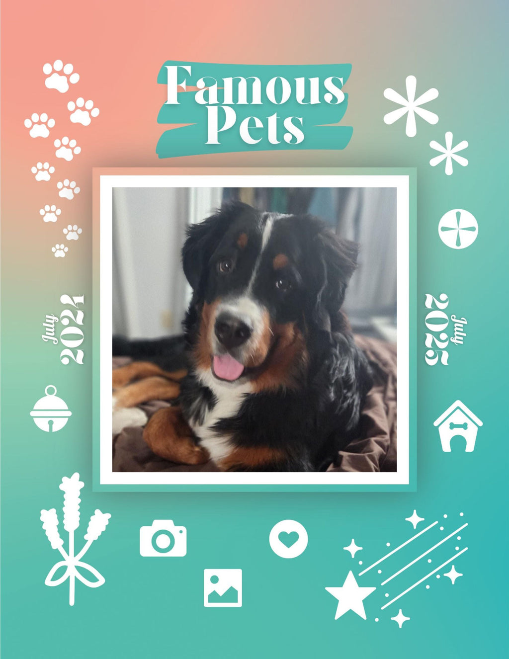 Famous Pets: July 2024-July 2025 Wall Calendar (Pre-Order)
