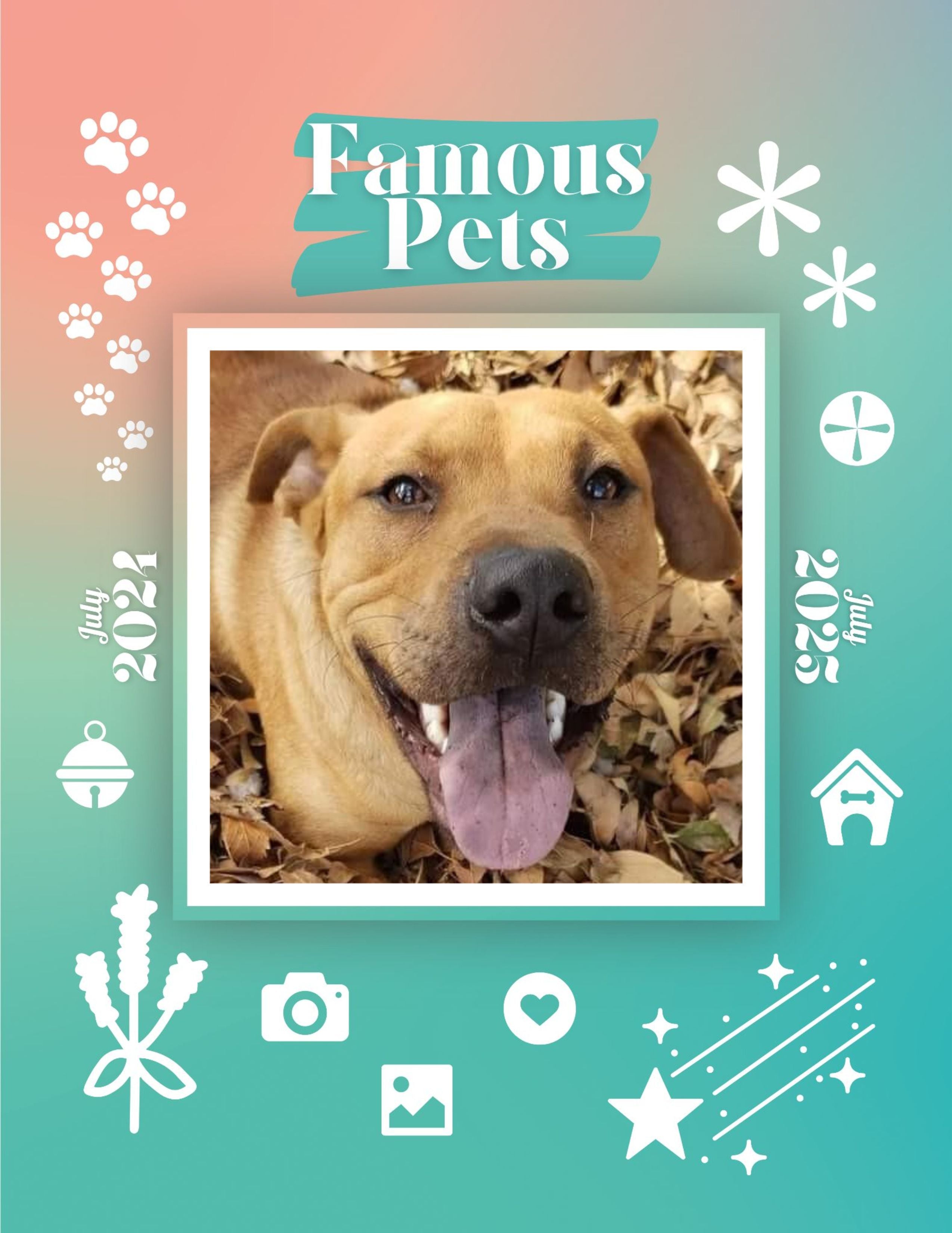 Famous Pets: July 2024-July 2025 Wall Calendar (Pre-Order)